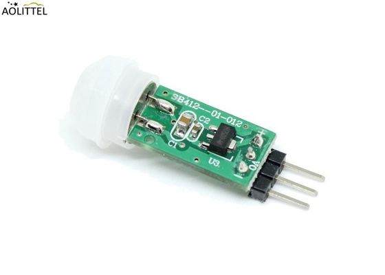 3m-5mのフレネル レンズPCBの抵抗器を搭載するミニチュア コントローラーPIR Dectectorモジュールの受動の赤外線モーションセンサーSB412