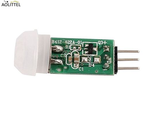 3m-5mのフレネル レンズPCBの抵抗器を搭載するミニチュア コントローラーPIR Dectectorモジュールの受動の赤外線モーションセンサーSB412