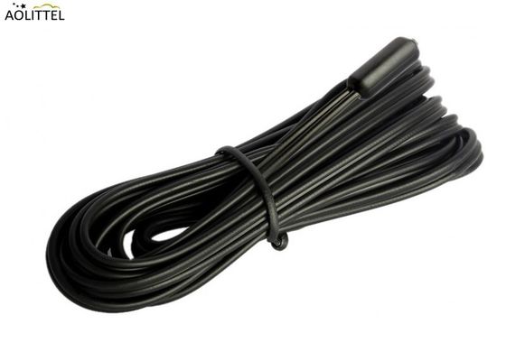 IP68 TPEの注入6x15mm NTCのBのタイプAWG26#のフラット ケーブルとのマイクロ温度検出器10KΩ±1% B2550=3950±1% 2メートル
