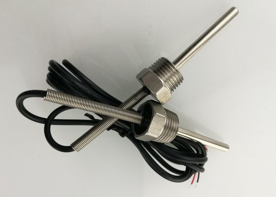 水臨時雇用者の測定1/2」NPTの糸50mmの1mのネジ式マイクロ温度検出器10KはケーブルUL2464 22AWGを保護しました