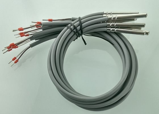 RTDのクラスB PT100プラチナ抵抗のマイクロ温度検出器6x50mmのステンレス鋼304ハウジングとの2メートルの長さ