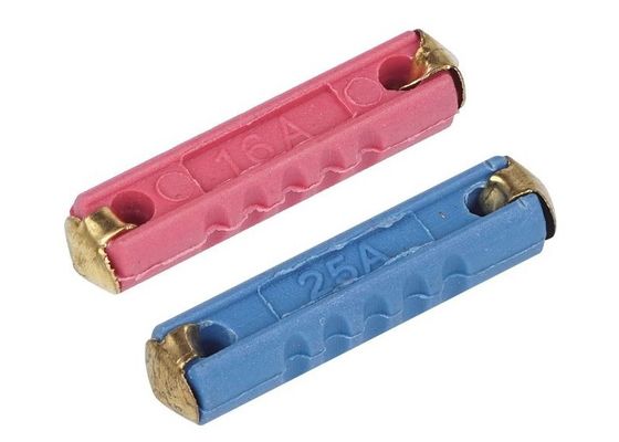 DIN72581 EUの自動車車の自動刃のための標準的なGBC亜鉛合金のベークライト6x24mmのヨーロッパの自動ヒューズ32VDC 5A-40Aは溶けます
