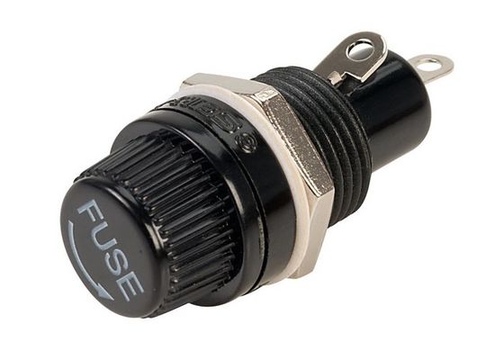 UL94 V0の燃焼性の5x20mmの陶磁器の管のヒューズ10A 250Vのためのミニチュア ネジ式カートリッジPCBのヒューズのホールダー箱のブロック