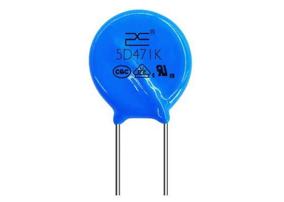 ULはZNRの一時的なサージの吸収物の金属酸化物バリスター05D471K 5mm 470V 300VAC 385VDC 800A 0.1W 21Jを承認しました