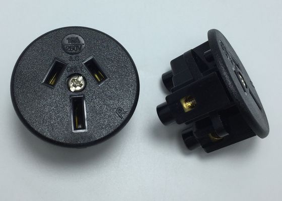 あるインターナショナルAC容器熱可塑性94V-2オーストラリア力の電気ソケット出口3ポーランド人15 Amp 250VAC