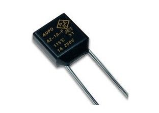 AupoのUL CUL VDE PSE CCC KTLの証明書が付いている熱締切りのヒューズTF 115℃ 250V 1A A2-1A-Fの正方形の合金の温度のヒューズ