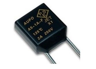 AupoのUL CUL VDE PSE CCC KTLの証明書が付いている熱締切りのヒューズTF 115℃ 250V 1A A2-1A-Fの正方形の合金の温度のヒューズ