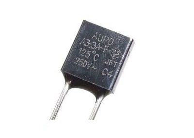 温度の保護Aupoの家庭電化製品のための熱ヒューズの締切りTF 125℃ 250V 3A A3-3A-Fのプラスチック ケース熱リンク