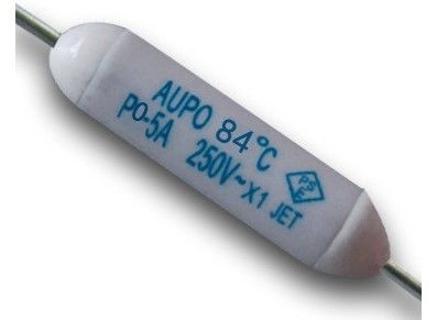 Aupo P3-F PicoのSubminiature餌のエアコンのための陶磁器の熱ヒューズTFの締切り125C 250V 2Aの軸加鉛