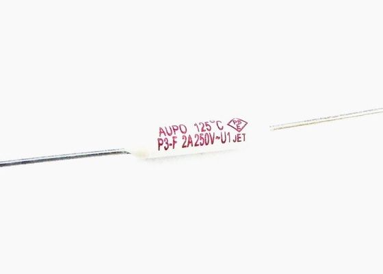 Aupo P3-F PicoのSubminiature餌のエアコンのための陶磁器の熱ヒューズTFの締切り125C 250V 2Aの軸加鉛