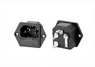UL CUL VDEは10A 5x20mmガラスのカートリッジ ヒューズのホールダーとのC14 AC入口IEC 60320の電気ソケット250V 15Aを承認しました