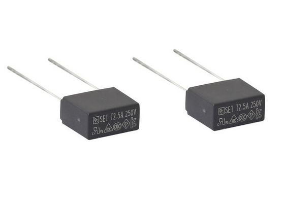 正方形の箱は250V 300Vの400Vによって評価された電圧の高圧タイム・ディレイSubminiatureヒューズ8.4mm SMT T1Aを形づけました