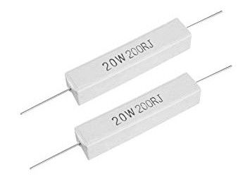 SQP SQM SQZ SQH MPR SQSの高いアルミナの陶磁器のセメントはWirewound抵抗器20W 500RJ 63x13x13mmを修理しました