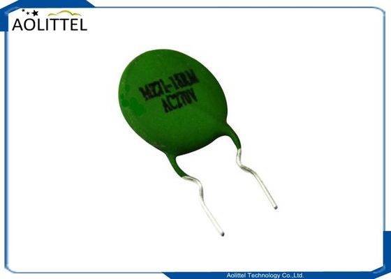 シリコーンは色TVのための知らせる減磁PTCのサーミスターMZ71-18RM AC270V 14mm 18Ohm TC 60Cに塗りました