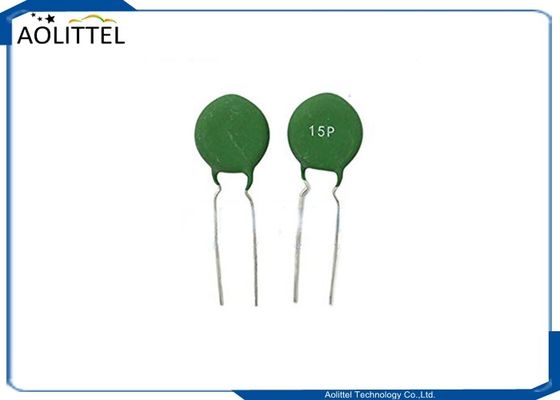 15mmのサーミスターPTC 15P 15mmピッチ5mm 100R 120電気通信AC回路のための程度の熱抵抗器200mAの緑