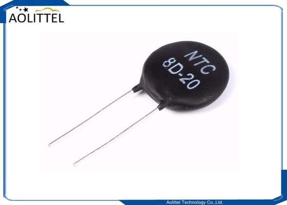 回路保護MF72力NTCのサーミスター8D-20 8D20 8ohms 6Amp 20mmの侵入の現在の振幅制限器
